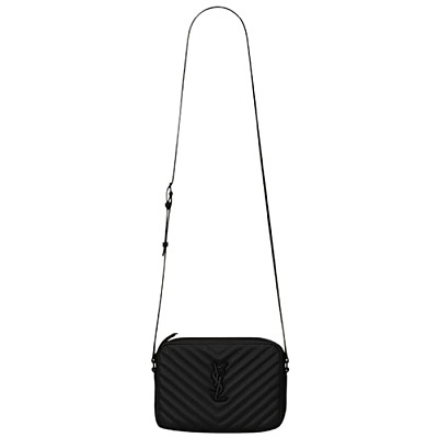 SAINT LAURENT-761554 생 로랑 블랙/골드 퀼트 가죽 LOU 카메라백