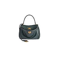 BALENCIAGA-795456 발렌시아가 블랙 실버 로데오 미니 핸드백 23cm