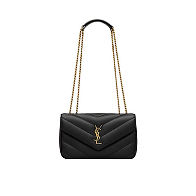 SAINT LAURENT-801437 생 로랑 핑크 마틀라세 램스킨 loulou 스몰백