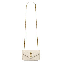 SAINT LAURENT-821749 생 로랑 오렌지 램스킨 loulou 토이