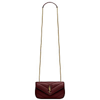 SAINT LAURENT-821749 생 로랑 오렌지 램스킨 loulou 토이