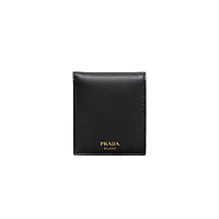 [스페셜오더]PRADA-2MO513 프라다 블랙 사피아노 가죽 트라이앵글 로고 반지갑