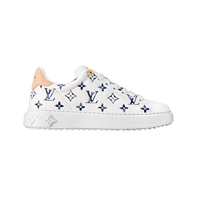 LOUIS VUITTON-1A4GDY 루이비통 송아지 가죽 골드 타임 아웃 스니커즈