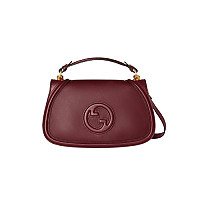 GUCCI-815716 2718 구찌 브라운 가죽 구찌 블론디 미디엄 탑 핸들백