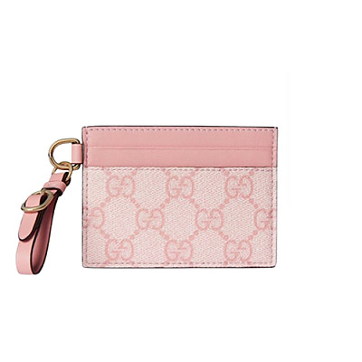GUCCI-819121 8458 구찌 세이지 그린 GG 엠블럼 스트랩 카드 케이스