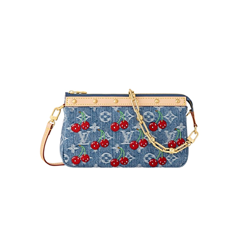 LOUIS VUITTON-M13994 루이비통 블루 모노그램 데님 LV x TM 포쉐트 악세수아