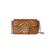 GUCCI-841290 4928 구찌 라이트 블루 가죽 GG 마몽 미니 숄더백