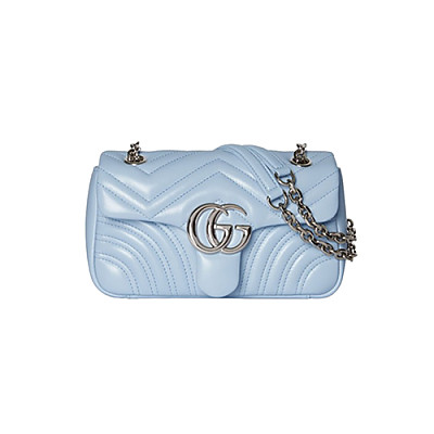GUCCI-837280 1000 구찌 라이트 블랙 가죽 GG 마몽 스몰 숄더백