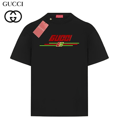 GUCCI-060913 구찌 화이트 프린트 장식 티셔츠 남여공용