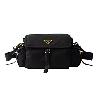 PRADA-1BD394 프라다 시나몬 익스플로어 미디엄 스웨이드 숄더 백