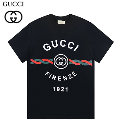 GUCCI-060916 구찌 아이보리 프린트 장식 티셔츠 남여공용