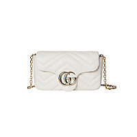 GUCCI-841290 4928 구찌 라이트 블루 가죽 GG 마몽 미니 숄더백