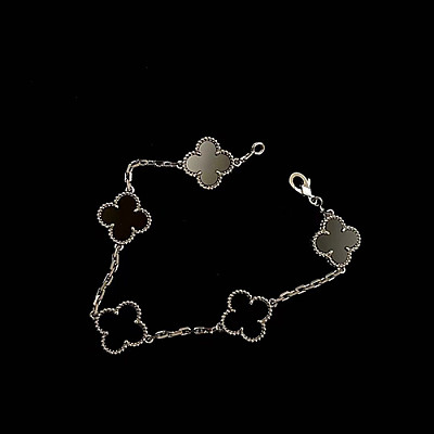 VAN CLEEF ARPELS-VCARD3 반클리프 옐로우 골드/블랙 빈티지 알함브라 브레이슬릿