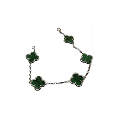 VAN CLEEF ARPELS-VCARD3 반클리프 옐로우 골드/블랙 빈티지 알함브라 브레이슬릿