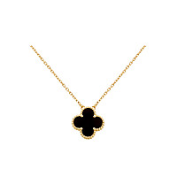 VAN CLEEF ARPELS-VCARP4 반클리프 로즈 골드/블랙 빈티지 알함브라 펜던트
