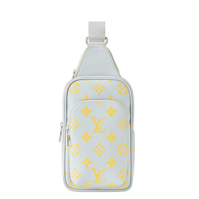 LV-M30863 루이비통 블랙 타이가 에비뉴 슬링 백 20cm