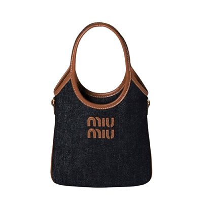 MIU MIU-5BA281 미우미우 코냑 아이비 가죽 핸드백