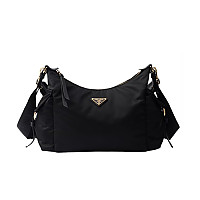 PRADA-1BC264 프라다 블랙 익스플로어 라지 나파 가죽 핸드백