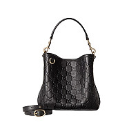 GUCCI-815118 2718 구찌 브라운 GG 엠블럼 스몰 버킷백