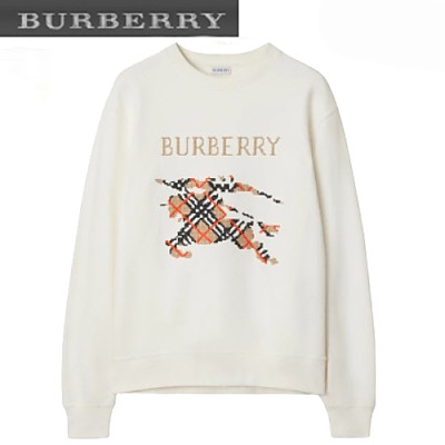 BURBERRY-073111 버버리 블랙 아플리케 장식 스웨트셔츠 남여공용