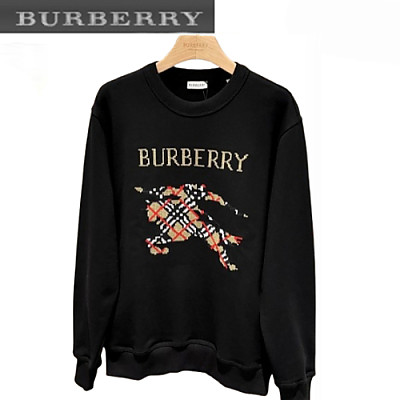BURBERRY-073110 버버리 화이트 아플리케 장식 스웨트셔츠 남여공용