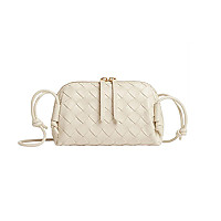 BOTTEGA VENETA-794258 보테가 베네타 화이트/다크 블루 콘서트 파우치