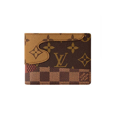 LOUIS VUITTON-N64008 루이비통 다미에 코발트 레드 라티튜드 패턴 슬렌더 월릿