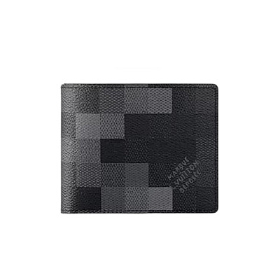 LOUIS VUITTON-N64008 루이비통 다미에 코발트 레드 라티튜드 패턴 슬렌더 월릿