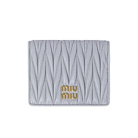 MIUMIU-5MV204 미우미우 브라운 마테라쎄 나파 가죽 반지갑