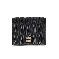 MIUMIU-5MV204 미우미우 브라운 마테라쎄 나파 가죽 반지갑