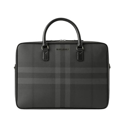 BURBERRY-80653381 버버리 차콜 그레이 에인스워스 브리프케이스