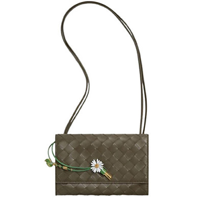 BOTTEGA VENETA-838870 보테가 베네타 카키 안디아모 데이지 파우치