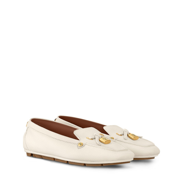 LOUIS VUITTON-1AIBTS 루이비통 FLORE 플로어 드리이빙 모카신 아이보리 여성용