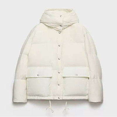 PRADA-112401 프라다 2025 가을/겨울 신상 미디엄 기장 후드 퀼팅 패딩 여성용