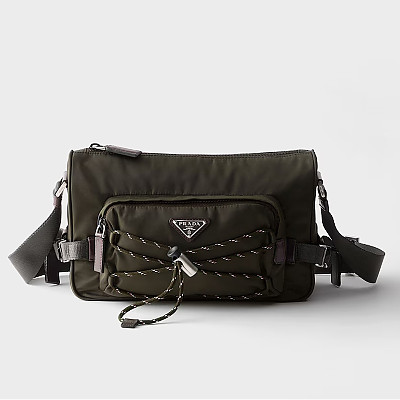 [스페셜오더]PRADA-2VH192 프라다 스피드록 리나일론 및 가죽 숄더백 블랙