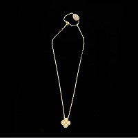 VAN CLEEF ARPELS-VCARP4 반클리프 로즈 골드/블랙 빈티지 알함브라 펜던트