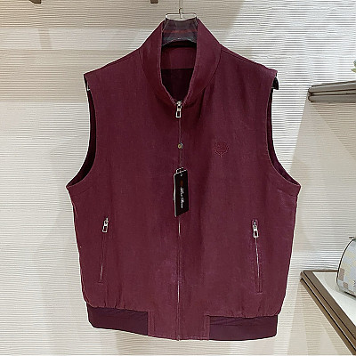 Loro Piana-03253 로로피아나 올드머니 스타일 LP 프리미엄 린넨 원단 조끼 베이지 남성용