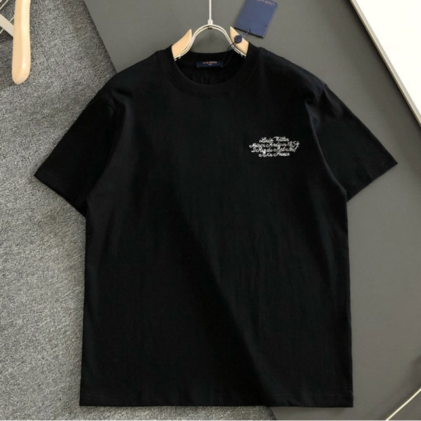 LOUIS VUITTON-04094 루이비통 봄/여름 최신 크루넥 자수 패션 반팔 티셔츠