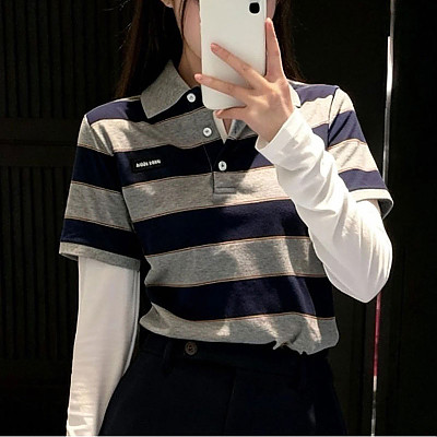 MIUMIU-041811 미우미우 2026SS 봄/여름 폴로 셔츠