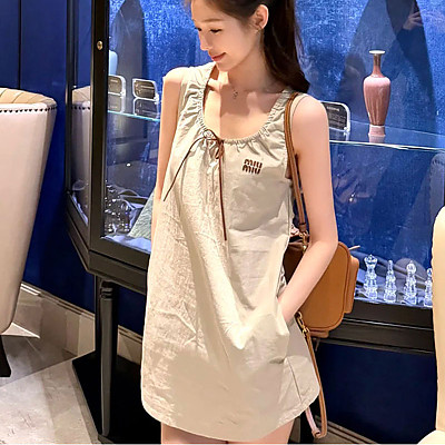 MIUMIU-565435315 미우미우 2026SS 민소매 선드레스
