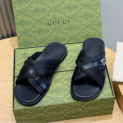 GUCCI-05083 구찌 남성용 인터로킹 더블 G 슬리퍼