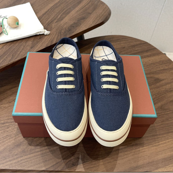LORO PIANA-05138 로로피아나 2026SS 여성용 스프링/서머 신형 캔버스 신발 세미 슬립 캐주얼 슈즈