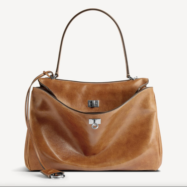[특별제작][스페셜오더]BALENCIAGA-7897722 발렌시아가 탠 카우보이 은장 로데오 미디엄 핸드백