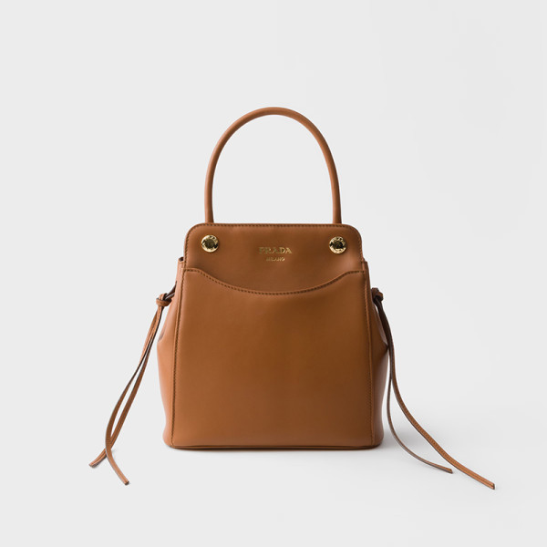[스페셜오더]PRADA-1BA496 프라다 캐리 미니 가죽 핸드백 코냑