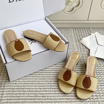 DIOR-07041 디올 2026SS 라피트 배지 스트레이트 샌들