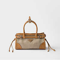 [스페셜오더]PRADA-1BA486 프라다 보니 스몰 데님 및 블랙가죽 핸드백