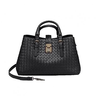 [스페셜오더]BOTTEGA VENETA-489509 보테가 베네타 바롤로 인트레치아토 스몰 로마 탑 핸들백