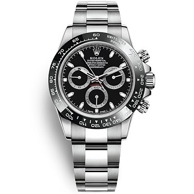 ★[AR팩토리]ROLEX-롤렉스 코스모그래프 데이토나 스틸 블랙다이얼 남성시계 40mm