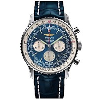 [스페셜오더]BREITLING-브라이틀링 내비타이머 01 크로노그래프 스틸 블루다이얼 시계43mm