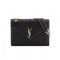[스페셜오더]SAINT LAURENT-396910 생 로랑 다크 그레이 라지 모노그램 엔벨로프 숄더백